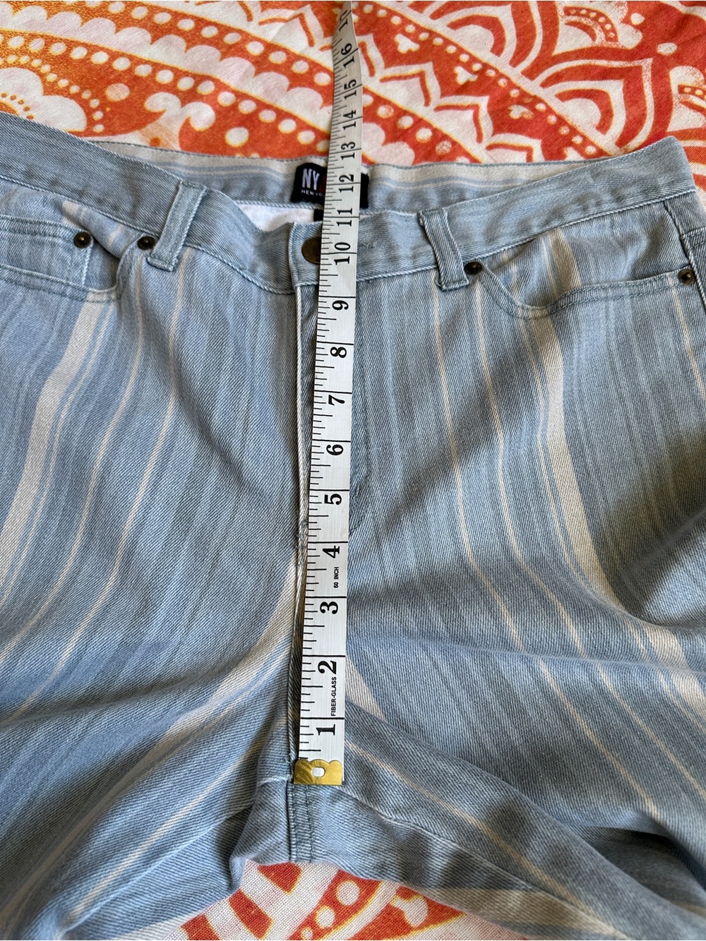 Vintage - New York & Company Light Blue / Ivory wide leg Jeans ๐ - Picture 10 of 15
